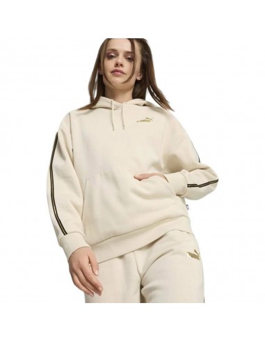 PUMA SUDADERA ESS TAPE MINIMAL GOLD, ALPINE SNOW