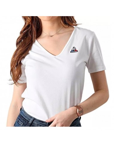 CAMISETA BASICA MUJER LE COQ SPORTIF BLANCO