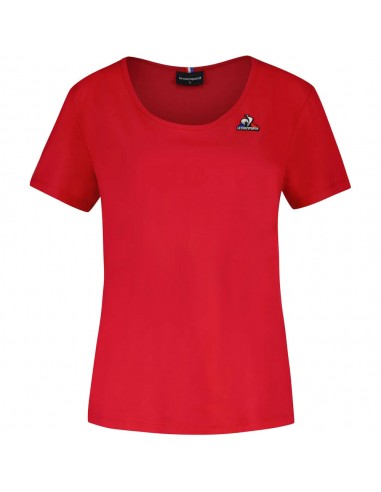 CAMISETA BASICA MUJER LE COQ SPORTIF ROJO