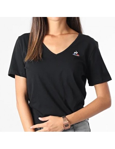 CAMISETA BASICA MUJER LE COQ SPORTIF NEGRO