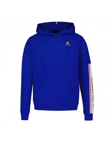 SUDADERA CON CAPUCHA NIÑO LE COQ SPORTIF TRI HOODY Nº1 AZULON