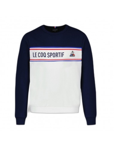 SUDADERA NIÑO LE COQ SPORTIF TRI CREW SWEAT Nº1 BLANCO/MARINO