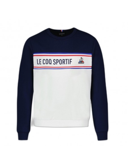 SUDADERA NIÑO LE COQ SPORTIF TRI CREW SWEAT Nº1 BLANCO/MARINO