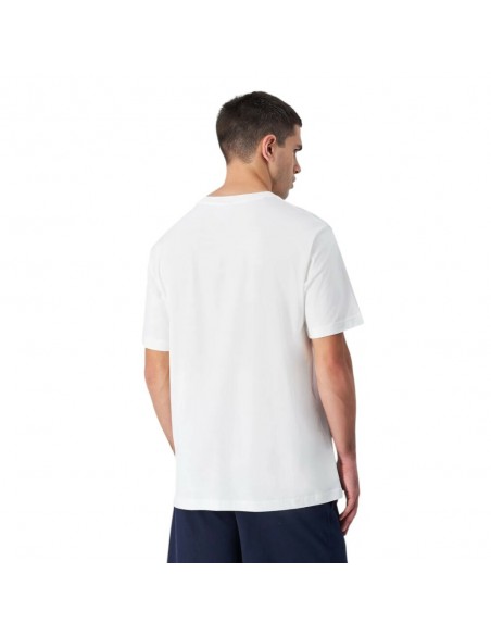 Camiseta blanca Champion cuello caja blanca hombre