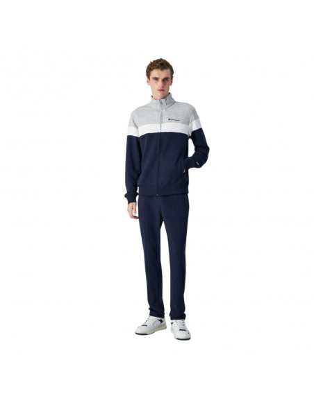 Chandal azul champion cremallera azul hombre