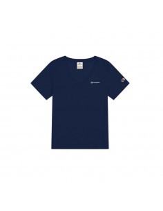 Camiseta pico negra Champion negra mujer