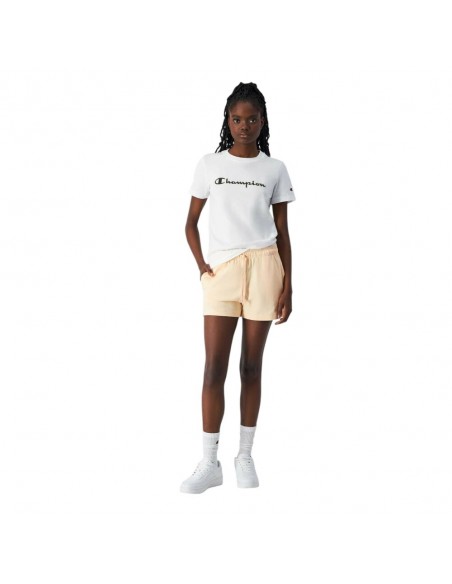 Camiseta blanca logo Champion blanca mujer