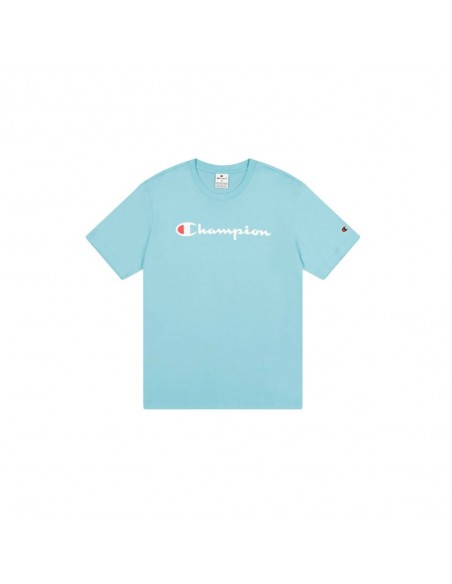 Camiseta azul  champion azul hombre