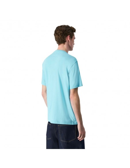 Camiseta azul  champion azul hombre