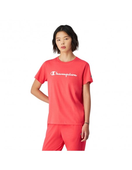 Camiseta rosa champion rosa mujer