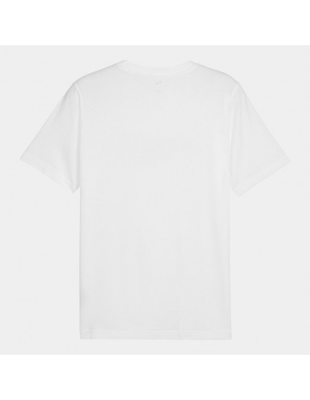 PUMA CAMISETA ESS LOGO LAB TEE, PUMA WHITE