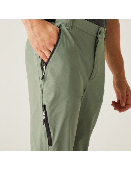PANTALON LARGO REGATTA-TravelLightPkAway-RMJ300E87-VERDE- para HOMBRE