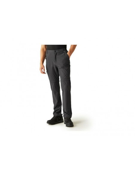 PANTALON LARGO REGATTA-TravelLightZ/OTrs-RMJ30761I-GRIS ANTRACITA- para HOMBRE