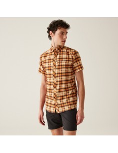 CAMISA REGATTA-TravPackAwySSShrt-RMS191AGS-NARANJA- para...