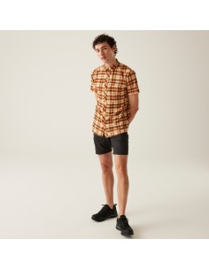 CAMISA REGATTA-TravPackAwySSShrt-RMS191AGS-NARANJA- para... 2
