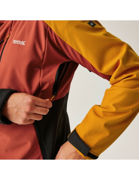 Softshell Regatta Hewitts X Full Zip Hooded Jacket RedOchre
