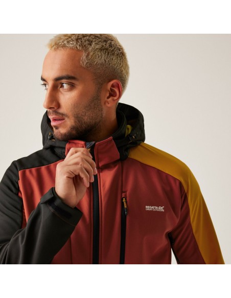 Softshell Regatta Hewitts X Full Zip Hooded Jacket RedOchre