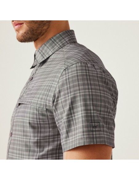 CAMISA REGATTA-TravPackAwySSShrt-RMS191AGS-TreeTop- para HOMBRE