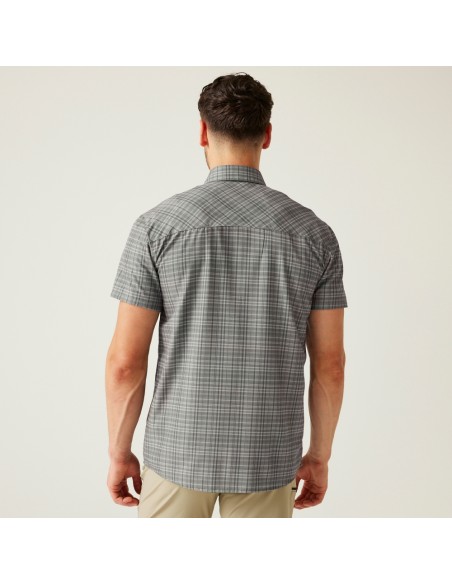 CAMISA REGATTA-TravPackAwySSShrt-RMS191AGS-TreeTop- para HOMBRE