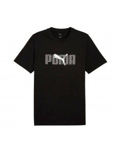 PUMA CAMISETA ESS LOGO LAB TEE, PUMA BLACK
