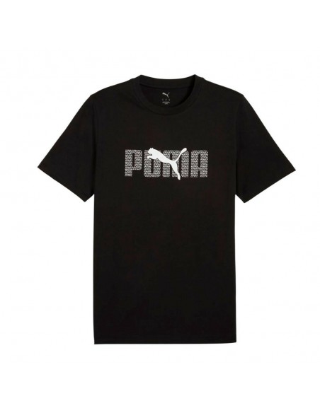 PUMA CAMISETA ESS LOGO LAB TEE, PUMA BLACK