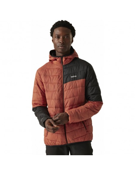 Regatta Chaqueta Ligera HoodedHillpackIII  RedOchre/Blk