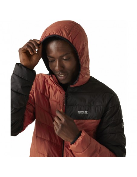 Regatta Chaqueta Ligera HoodedHillpackIII  RedOchre/Blk