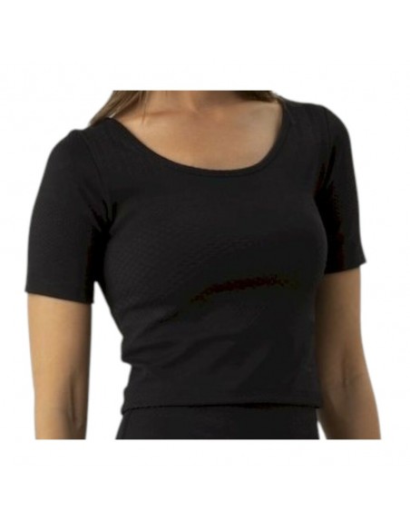 Camiseta negra Ditchill croppeed  top squash negra mujer