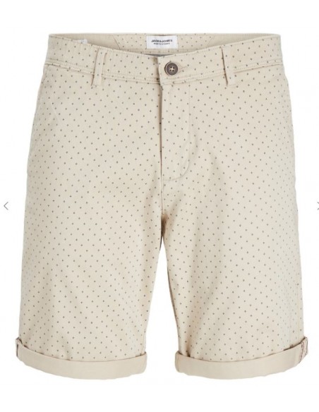 Pantalón Corto JACK & JONES JPSTBOWIE SHORTS SA PRINTER MID 12230336 Beige Beige