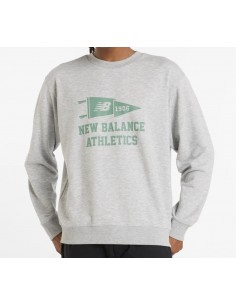 SUDADERA HOMBRE NEW BALANCE MT51929 GRIS