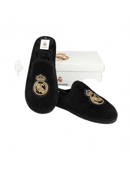 Zapatilla estar en casa Real Madrid negro Marpen negra