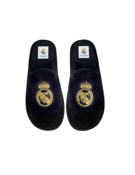 Zapatilla estar en casa Real Madrid negro Marpen negra