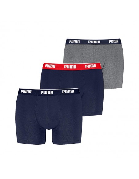 Boxer PUMA MENS BOXER 3 P 701234187 005 Gris