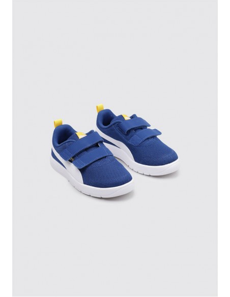 Calzado multideporte Puma-Courtflex V3 Mesh PS-398085-05-AZUL ROYAL UNISEX JUNIOR