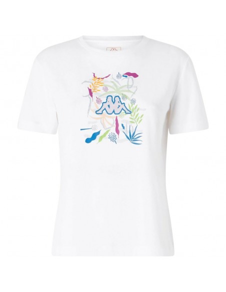 Camiseta Blanca KAPPA GAMINO GRAPHIK WHITE MUJER