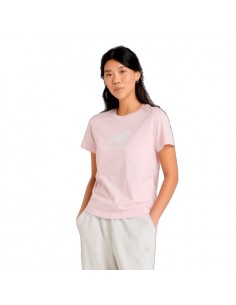 Camiseta NEW BALANCE SE JR LOGO TEE WT41502 RSG Rosa