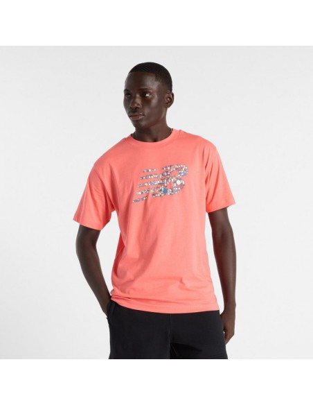 Camiseta NEW BALANCE NAT LOGO SS MT51920 DTR Rosa