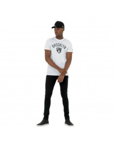 Camiseta blanca NEW ERA NBA regular blanca hombre