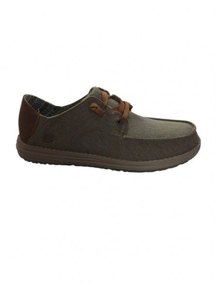 Calzado tiempo libre SKECHERS-MELSON-PLANON-210116TPE-MARRON-HOMBRE