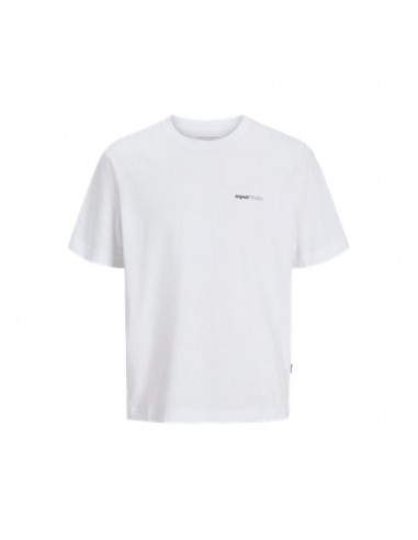 Camiseta JACK & JONES JORVARENNA PAINTED BACK TEE SS CRE NECK 12273646 Blanco Blanco