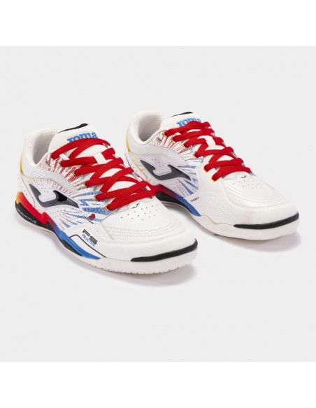 Botas de Futbol Sala para HOMBRE JOMA FS REACTIVE 2476 WHITE RED INDOOR