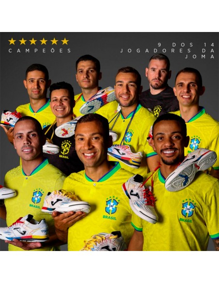 Botas de Futbol Sala para HOMBRE JOMA FS REACTIVE 2476 WHITE RED INDOOR