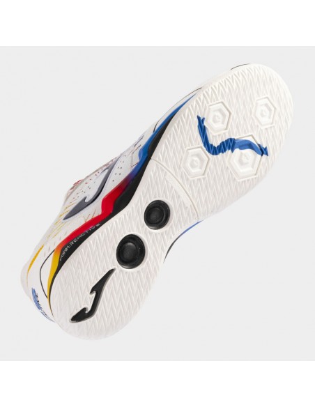 Botas de Futbol Sala para HOMBRE JOMA FS REACTIVE 2476 WHITE RED INDOOR