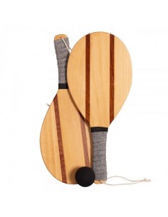 JUEGO 2 PALAS MADERA SOFTEE RETRO