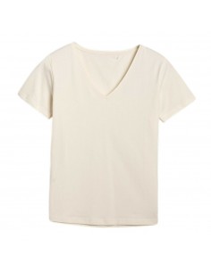 Camiseta beig pico 4F beig mujer