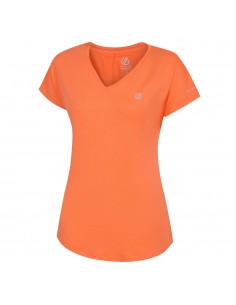 Camiseta pico naranja  DARE2B naranja mujer