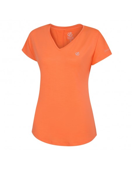 Camiseta pico naranja  DARE2B naranja mujer
