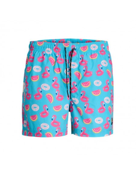 Bañador JACK & JONES JPSTMAUI JJSWIM NOVELTY AOP AKM SN 12272809 Azul Azul