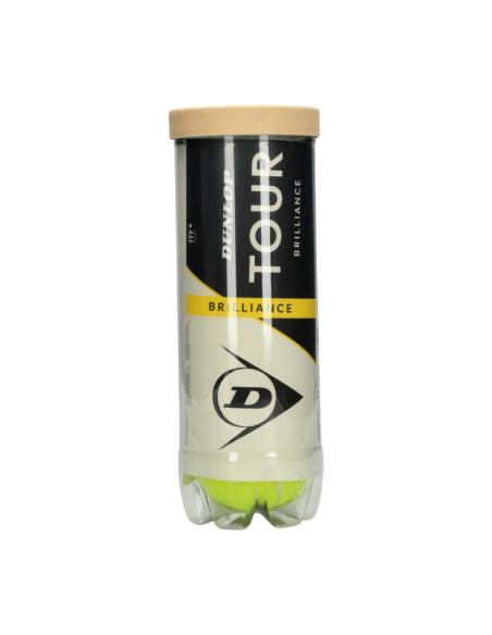 Bote pelota DUNLOP D TB TOUR BRILLANCE 3 PET 601620 Amarillo