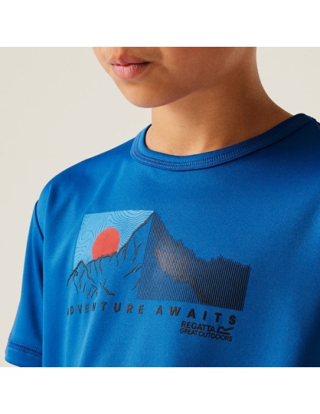Camiseta manga corta  Azul Regatta  AlvaradoIX  RKT162-8PT  UNISEX JUNIOR  AZUL